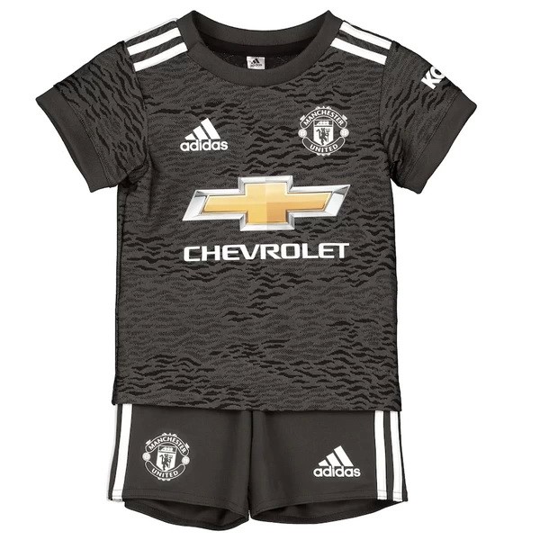 Camiseta Manchester United Replica Segunda Ropa Niños 2020/21 Negro